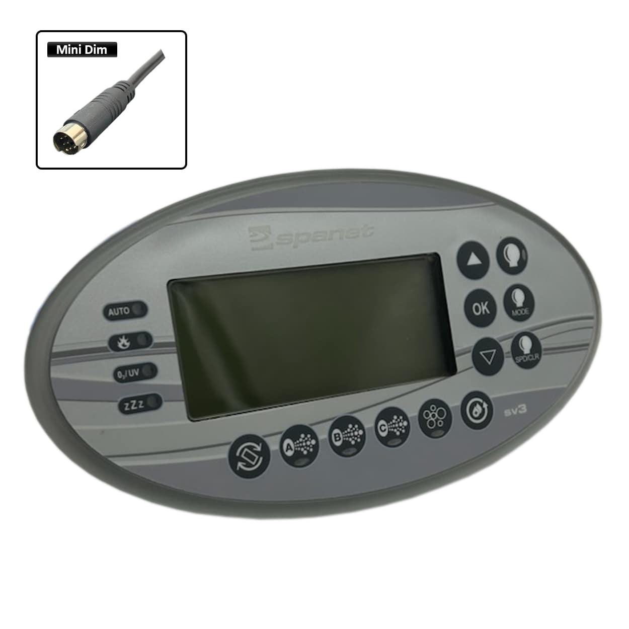 SpaNET XS-3000 New Style Gel Filled Touchpad