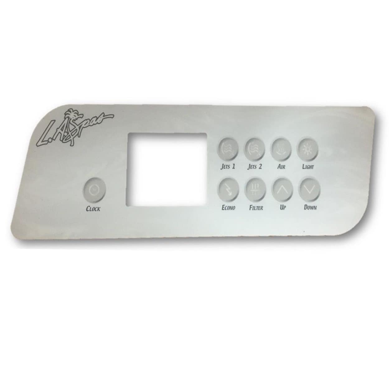 LA Spas K-72 Old Style 9 Button(2 Pump + Air) Overlay
