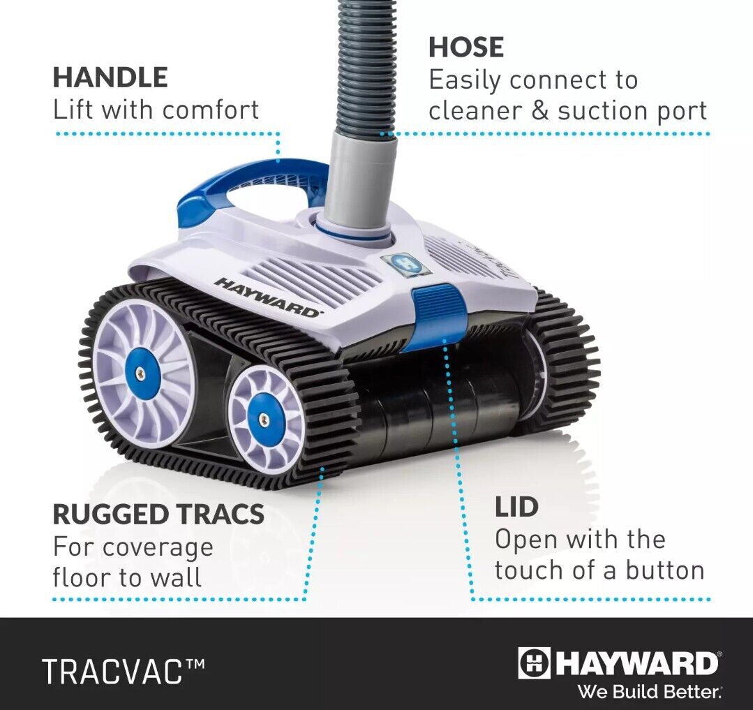 Hayward Trac Vac - Suction Pool Cleaner - Automatic Pool Cleaner Wall & floor