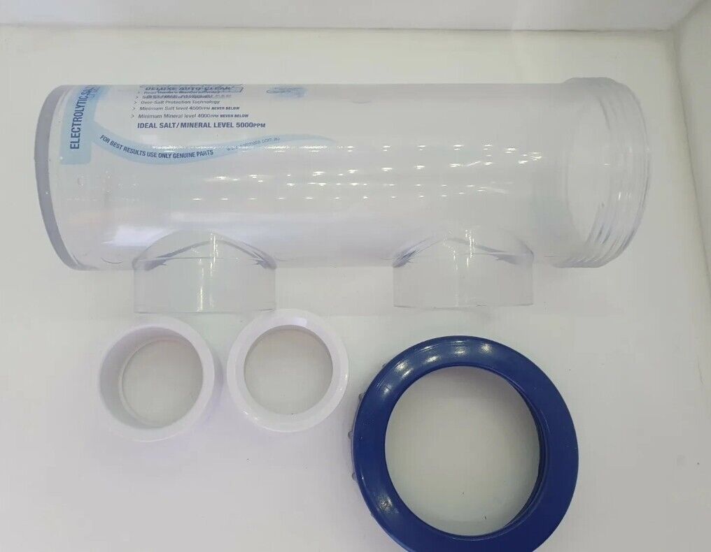 SaltMate Genuine Salt Cell Housing,Locking Nut & Bushes Clear Body RP20 RP30 SMT