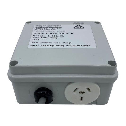 Single Outlet 10amp Air Switch Box - SA-AS01