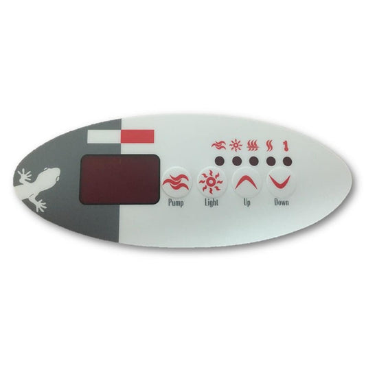 Gecko TSC-9 / K-9 4 Button(1 Pump) Overlay