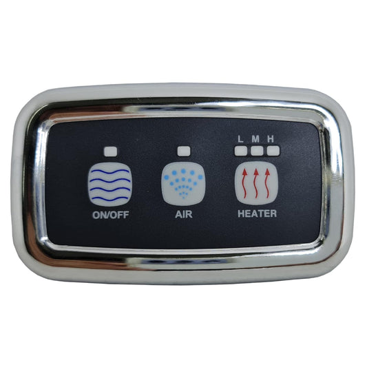 Sensa-Touch & Enhance 3 Button Chrome C/W 2 x 4m Cable