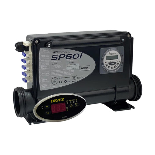 Davey Spa-Quip SP601 2.0kw Controller With Time Clock and Oval Touchpad