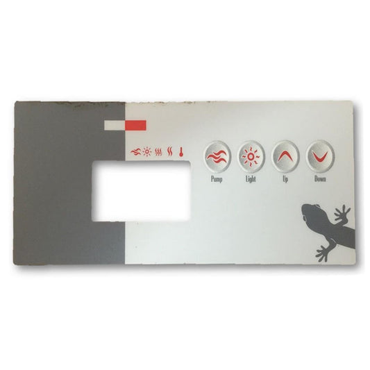 Gecko TSC-19 / K-19 4 Button(1pump no blower) Overlay