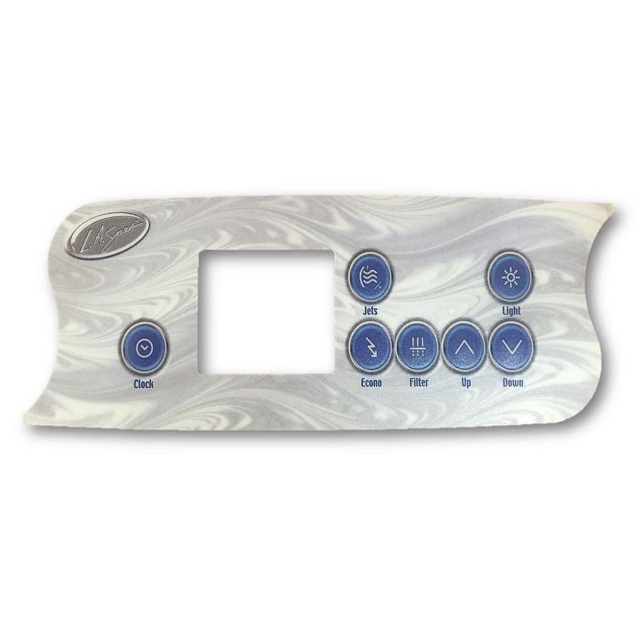 LA Spas K-72 7 Button(1 Pump) Overlay