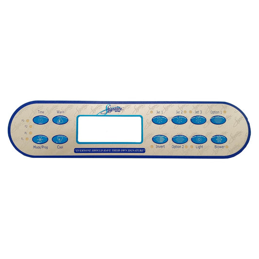OVERLAY: Balboa(Signature Spas) ML900 Overlay