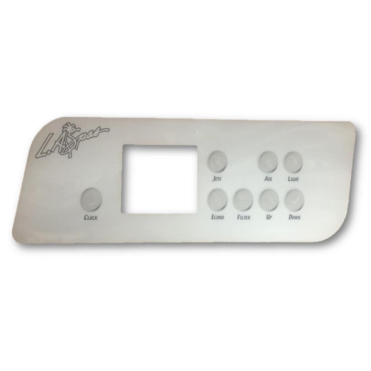 LA Spas K-72 Old Style 8 Button(1 pump + Air) Overlay