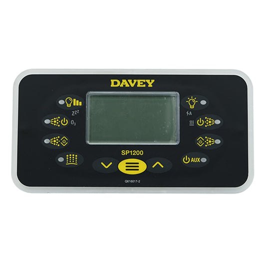 Davey/Spa-Quip SP1200 Rectangular Touchpad and Overlay