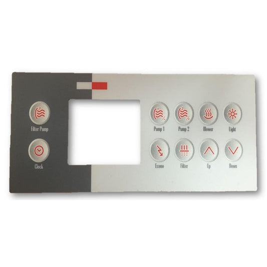 Gecko TSC-4 / K-4 10 Button(3 Pump + Blower) Overlay