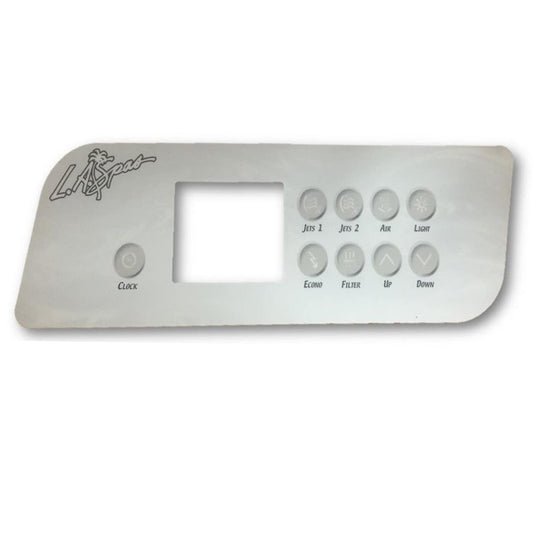 LA Spas K-72 Old Style 9 Button(2 Pump + Air) Overlay