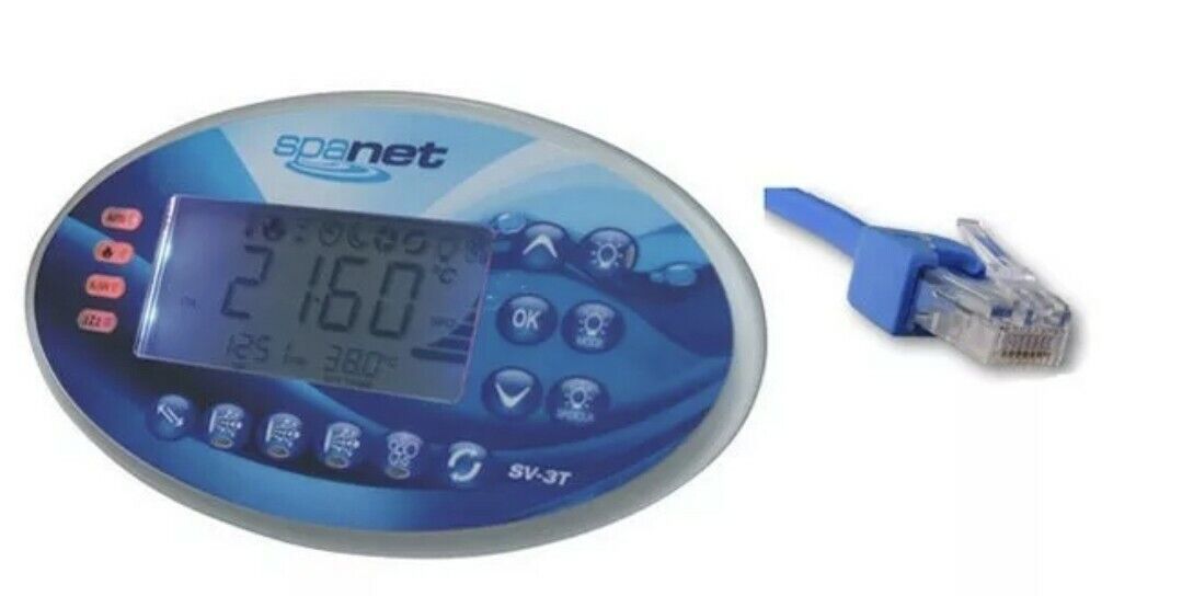 SpaNet SV-3T Touchpad for spas Spa SKU - SN-SV3T-RJ Brand New