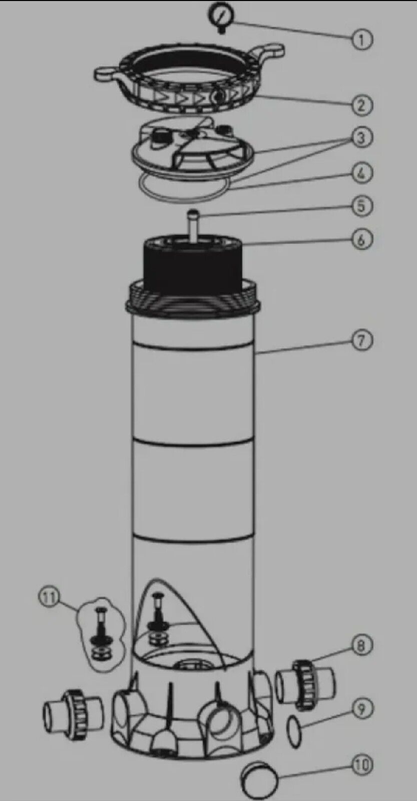 Pentair FreeFlo Pool Cartridge Filter 150 sq.ft. Complete - Genuine