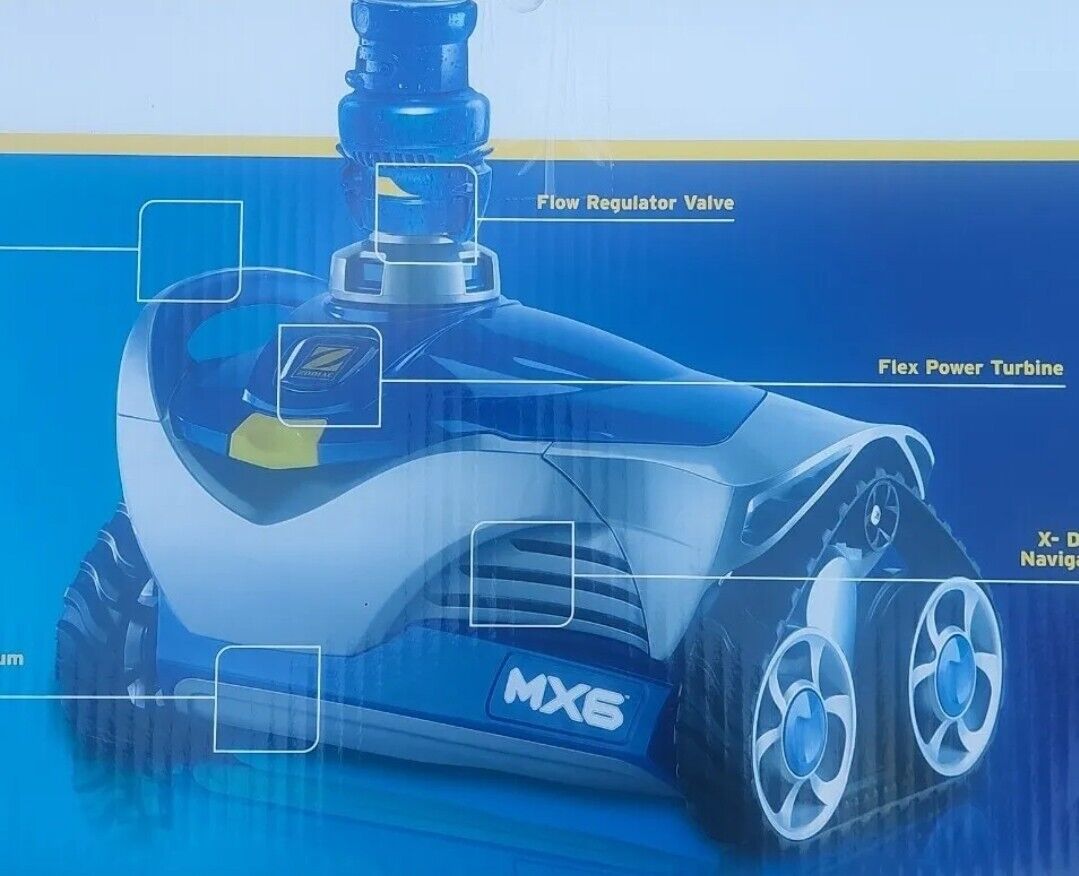 Zodiac Complete MX6 Pool Cleaner with X-Drive Navigation for Total Pool Coverage