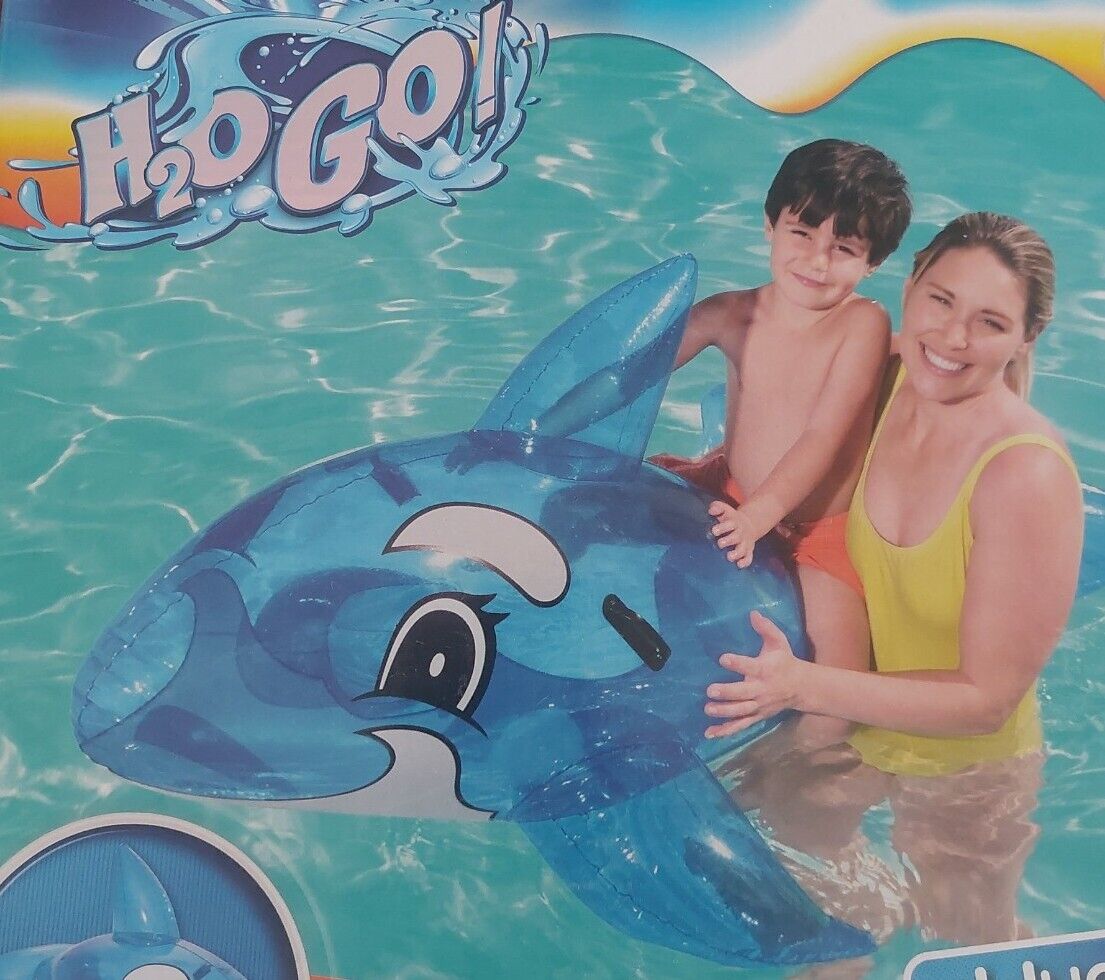 H2OGO Ride On Wale Inflatable Pool Float Summer Beach Blow up Kids Fish Best Way