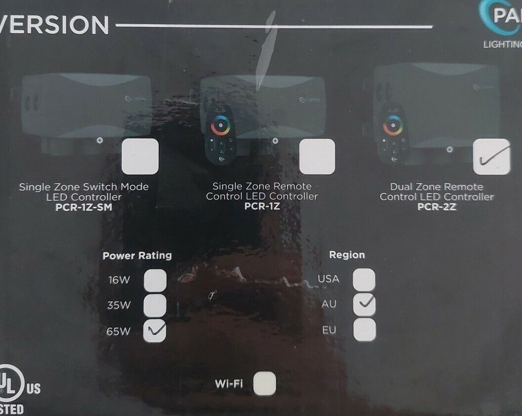 PAL 64-PCR-2ZW-65 Dual Zone Light Controller with WIFI and Handheld Remote