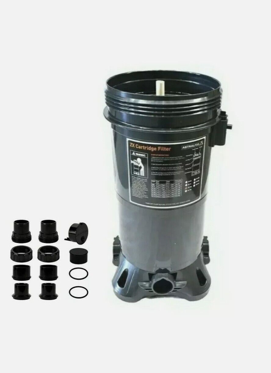 Astral Hurlcon ZX100/150 Cartridge Spa/Pool Filter Tank Only + Unions
