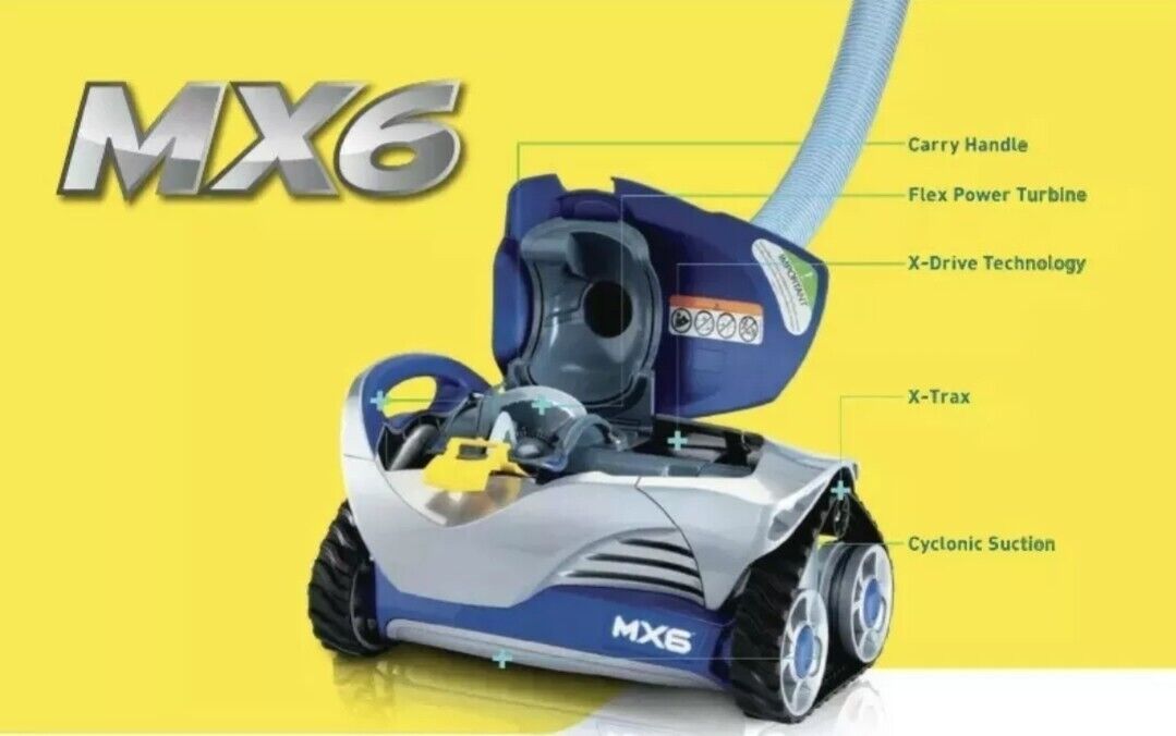 Zodiac Complete MX6 Pool Cleaner with X-Drive Navigation for Total Pool Coverage